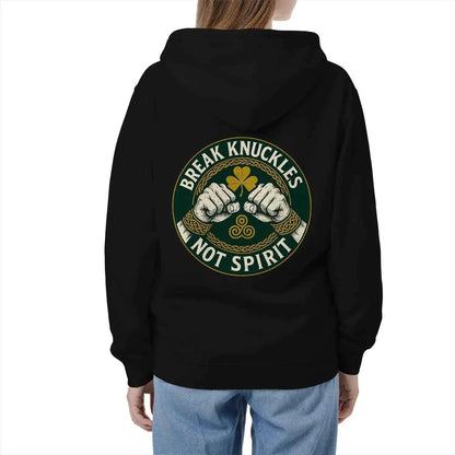 Celtic Wolf Zip Hoodie - Break Knuckles Unisex Streetwear - Celtic Wolfwear