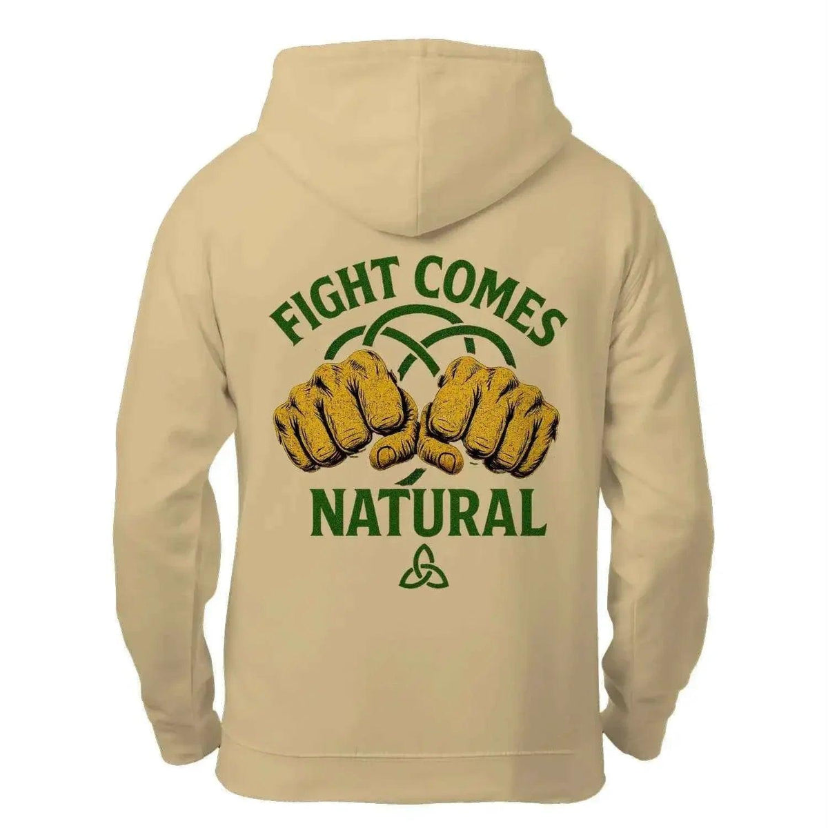 Celtic Wolf Zip Hoodie - Fight Comes Natural, Unisex - Celtic Wolfwear
