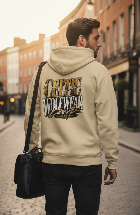 Celtic Wolf Zip Hoodie - Unleash the Legend, Unisex - Celtic Wolfwear