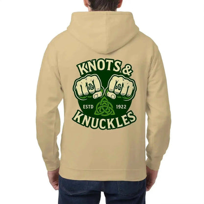 Celtic Zip Hoodie - Knots and Knuckles Heritage Edition 01 - Celtic Wolfwear