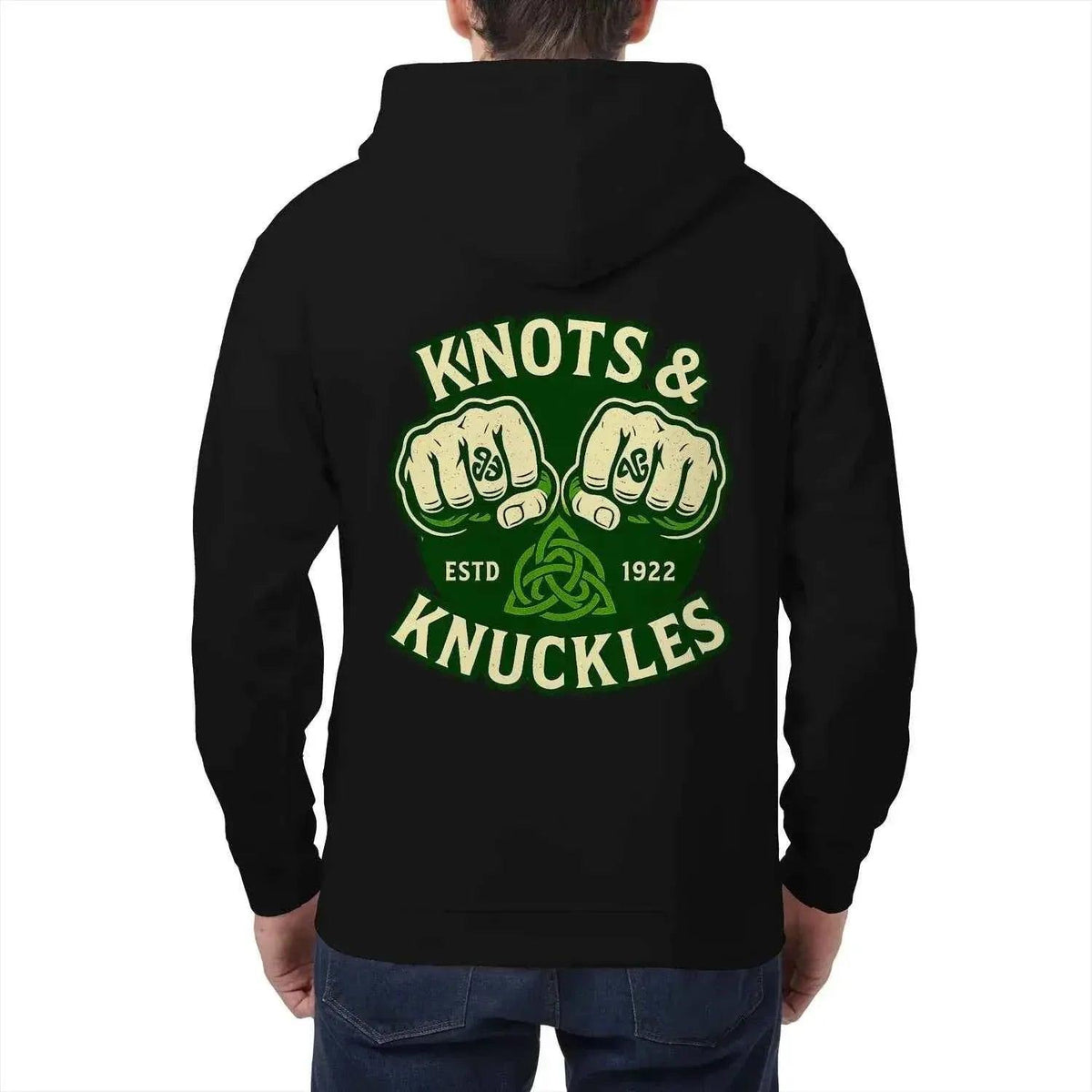 Celtic Zip Hoodie - Knots and Knuckles Heritage Edition 01 - Celtic Wolfwear