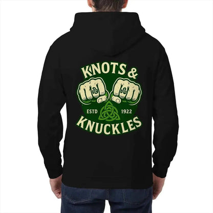 Celtic Zip Hoodie - Knots and Knuckles Heritage Edition 01 - Celtic Wolfwear