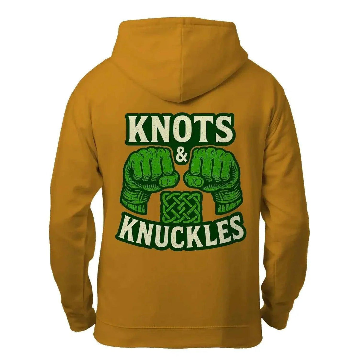 Celtic Zip Hoodie - Knots and Knuckles No 1, Unisex - Celtic Wolfwear