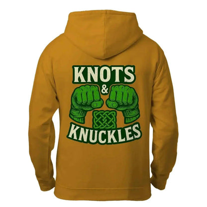 Celtic Zip Hoodie - Knots and Knuckles No 1, Unisex - Celtic Wolfwear
