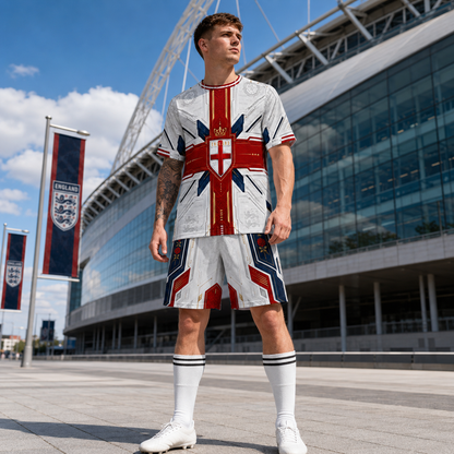 England Football Fan Jersey Set and Shorts for Ultimate Support