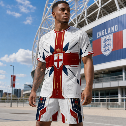 England Football Fan Jersey Set and Shorts for Ultimate Support