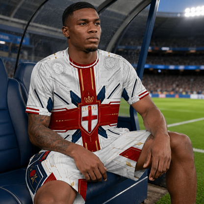 England St. George Cross Soccer Kit - Jersey and Shorts Set