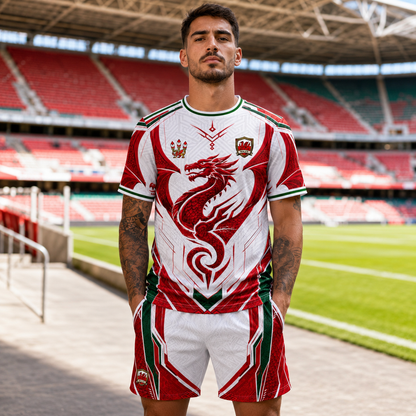 Wales Red Dragon Soccer Kit - Jersey and Shorts Set