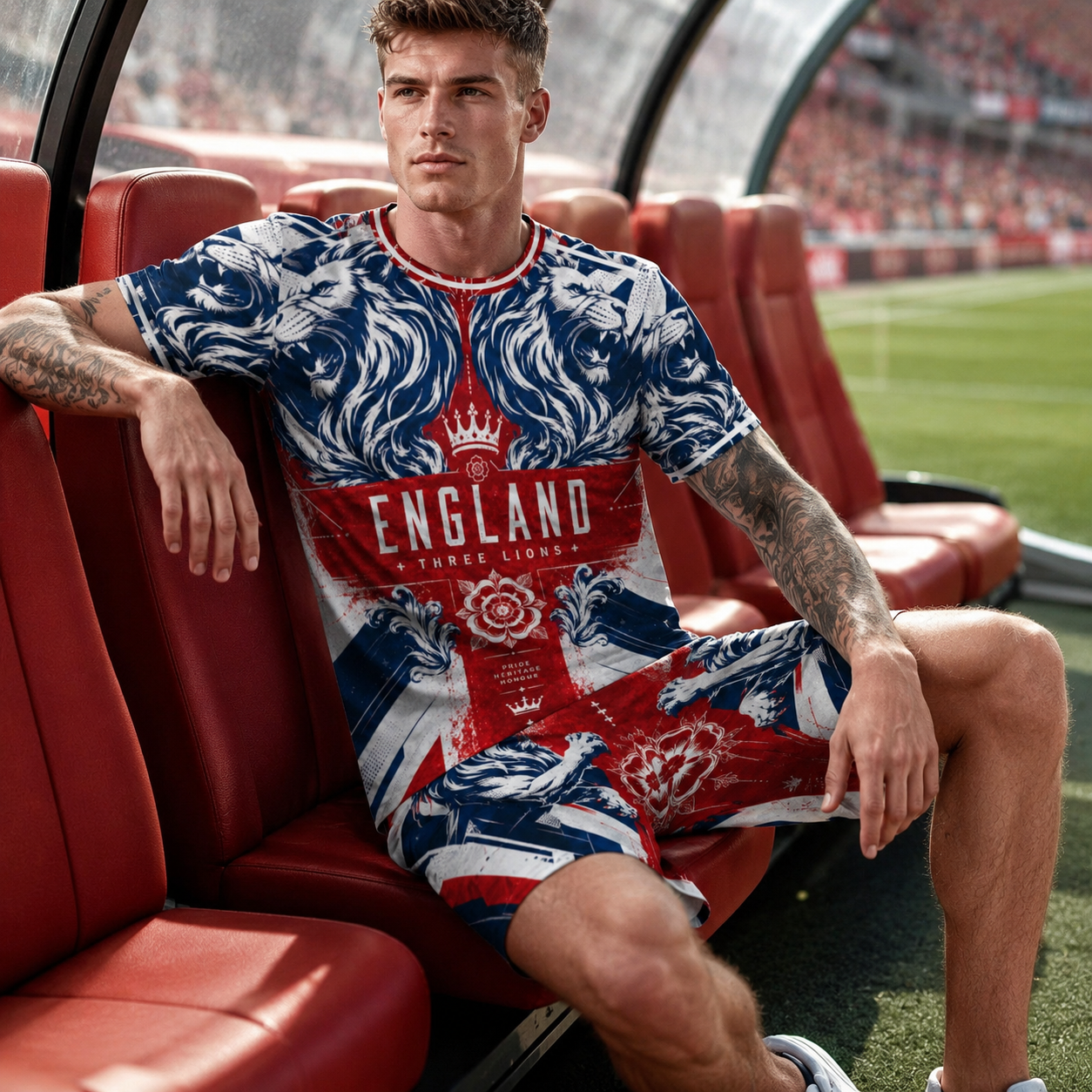 England Football Jersey Set with Shorts for Ultimate Fan Experience