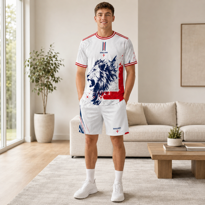 England St. George Cross Jersey Kit with Lion Shorts