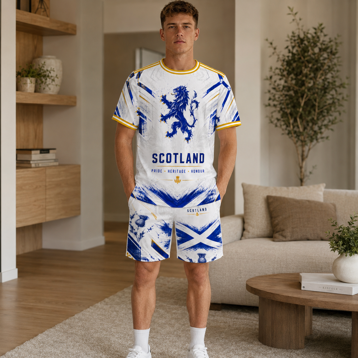 Scotland Pride Football Jersey Set with Shorts - Celebrate Your Team Spirit