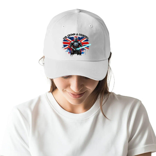 Crown & Country Union Jack Baseball Cap – Adjustable - Celtic Wolfwear
