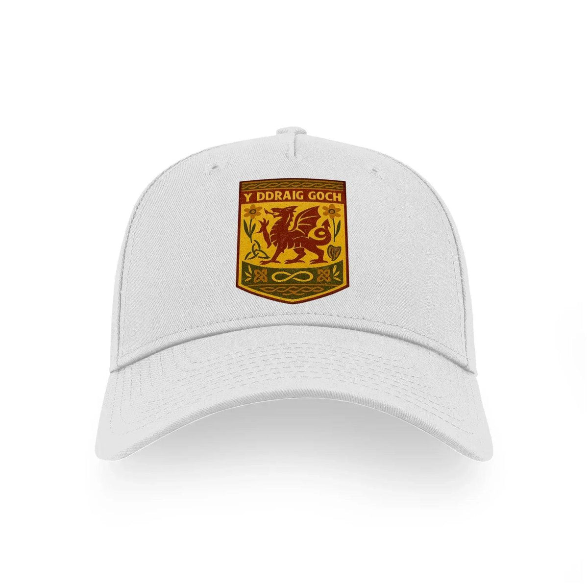 Ddraig Goch Welsh Dragon Cap – Shield Badge - Celtic Wolfwear