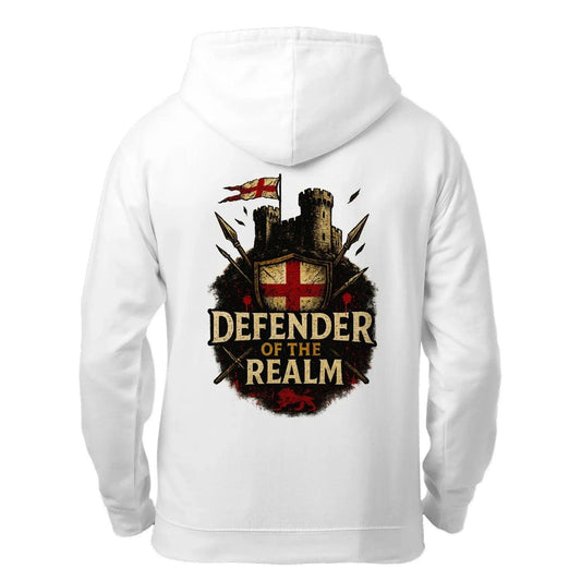 Defender of the Realm Zip Hoodie – Castle Shield - Celtic Wolfwear