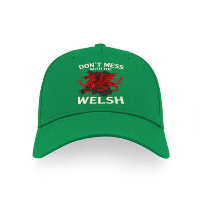 Don’t Mess With the Welsh Dragon Baseball Cap - Celtic Wolfwear