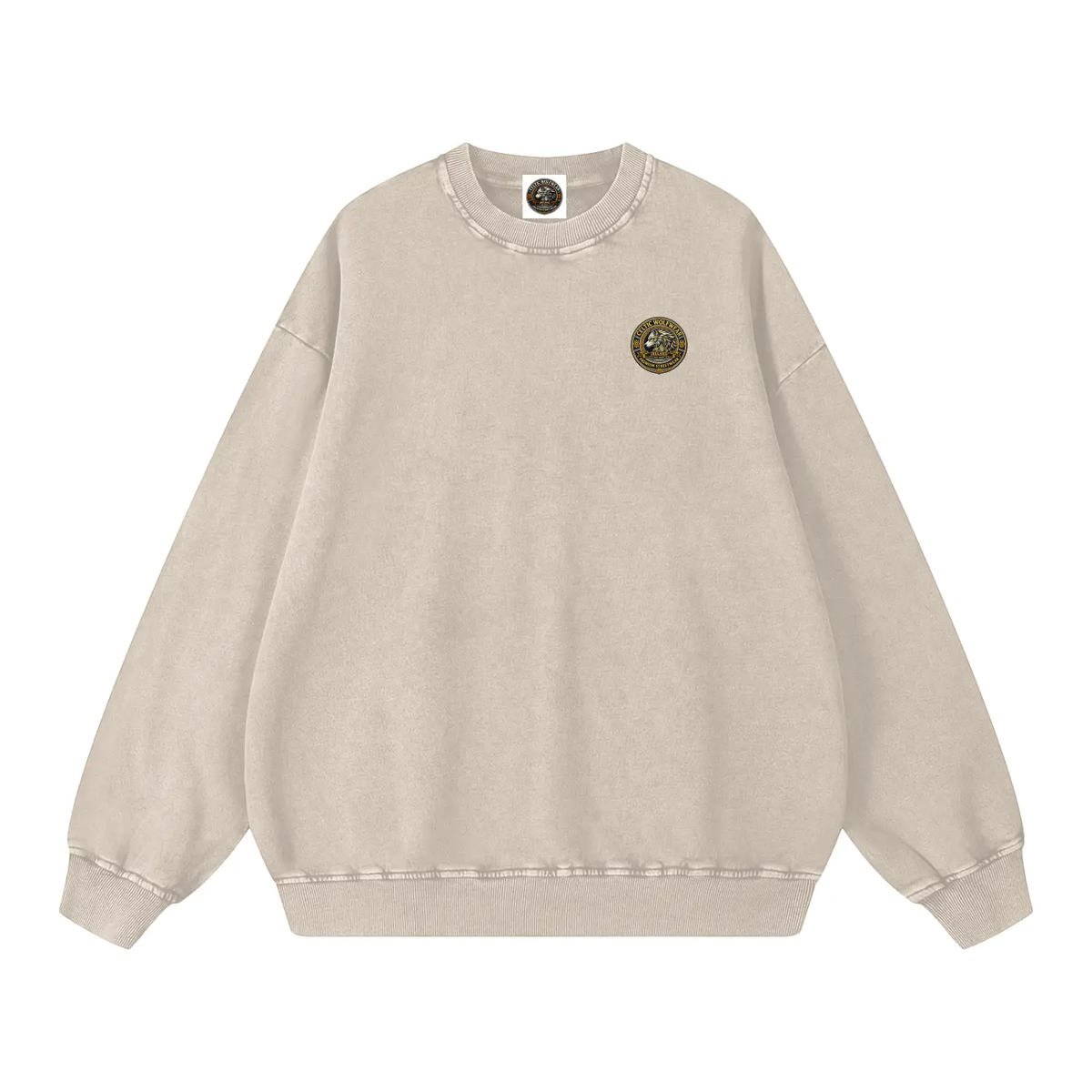 EIRE: A New Dawn Rising – Premium Snow Washed Oversized Sweatshirt - Celtic Wolfwear