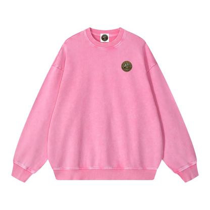 EIRE: A New Dawn Rising – Premium Snow Washed Oversized Sweatshirt - Celtic Wolfwear