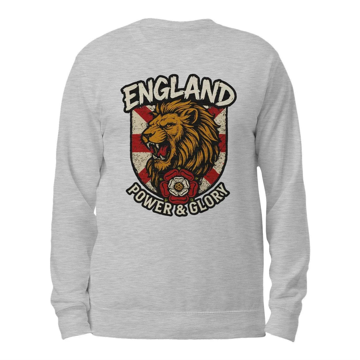 England Power & Glory Shield Sweatshirt – Unisex Crewneck - Celtic Wolfwear