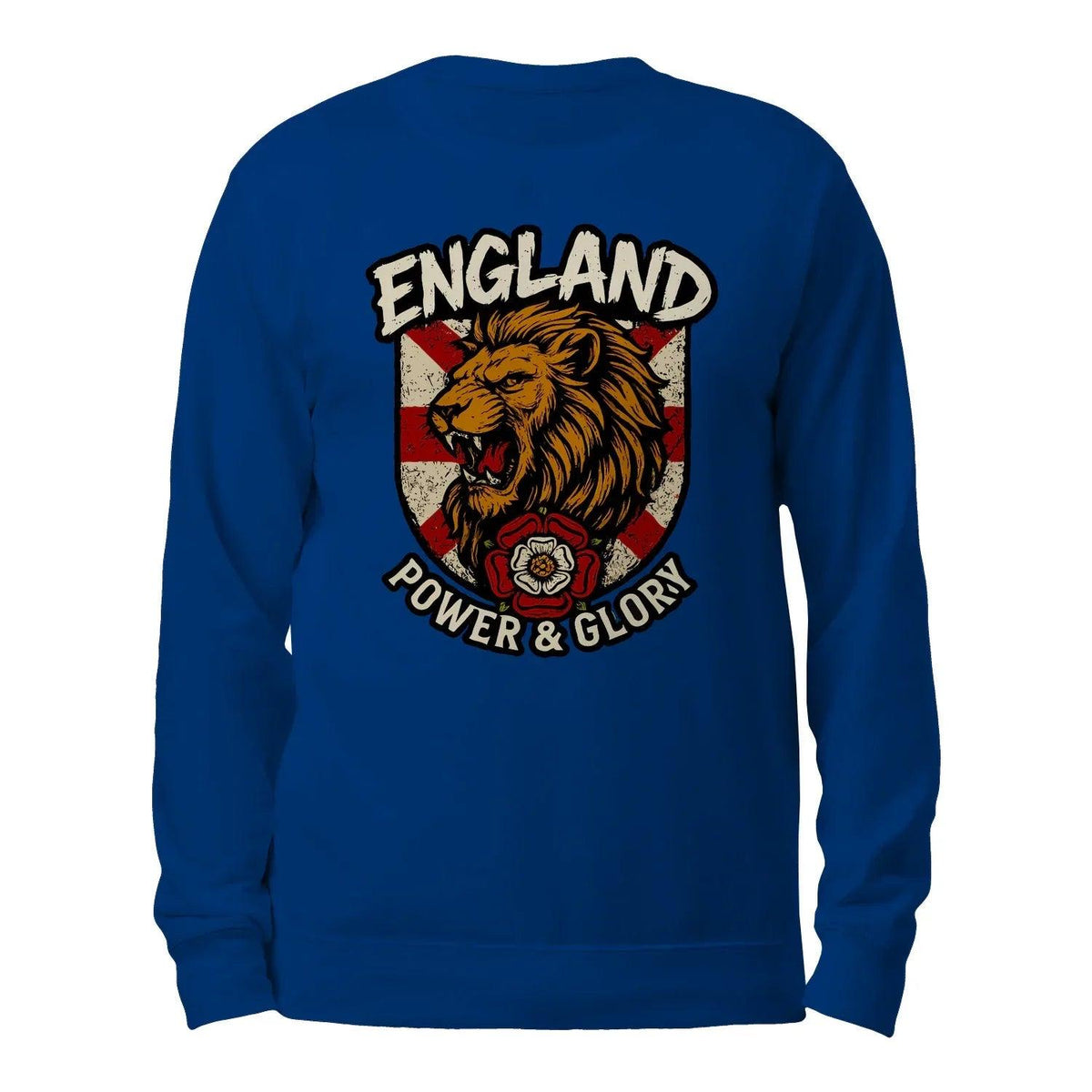 England Power & Glory Shield Sweatshirt – Unisex Crewneck - Celtic Wolfwear