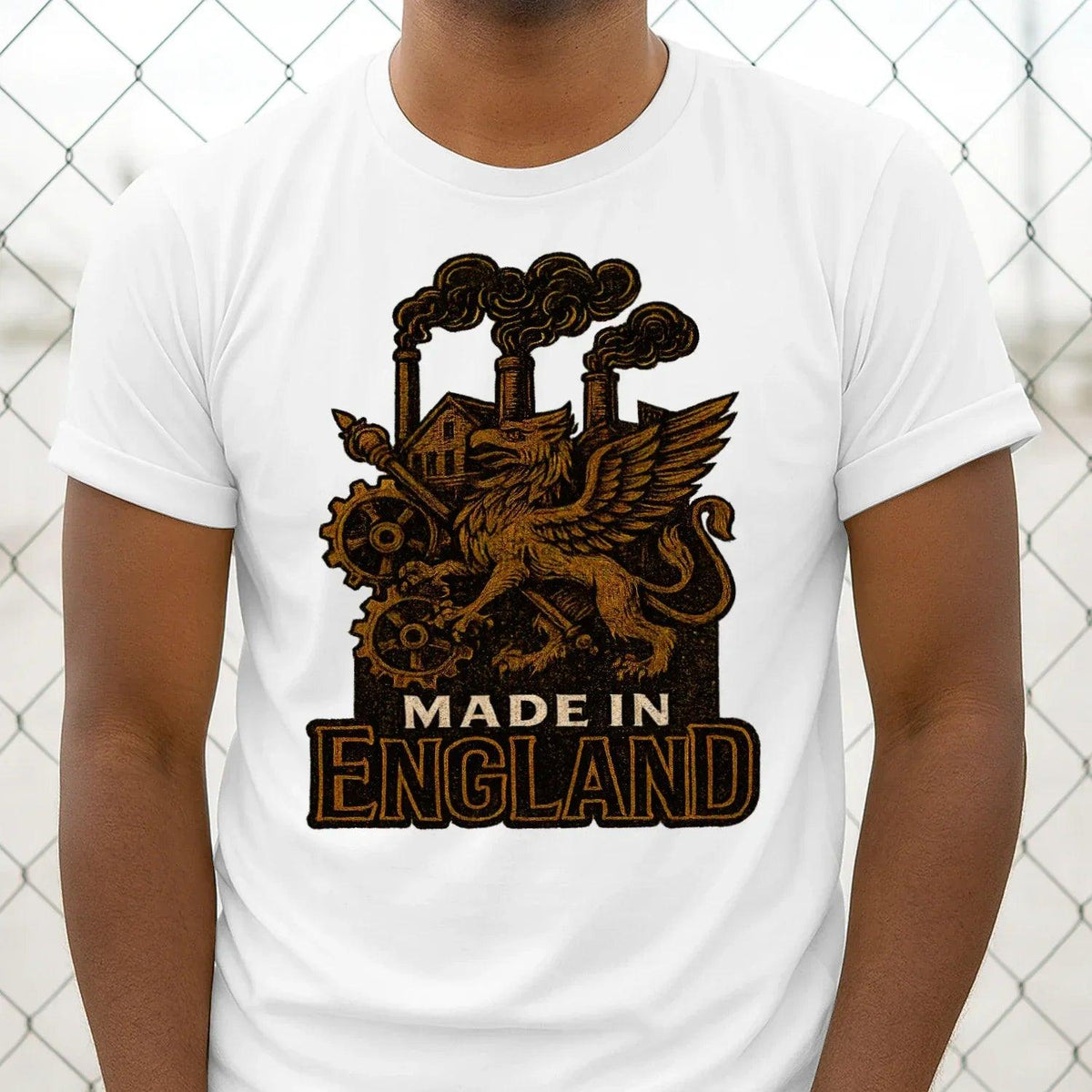 English Dragon T-Shirt - Industrial Heritage, Unisex - Celtic Wolfwear