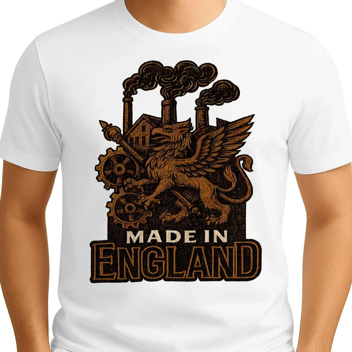 English Dragon T-Shirt - Industrial Heritage, Unisex - Celtic Wolfwear
