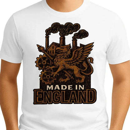 English Dragon T-Shirt - Industrial Heritage, Unisex - Celtic Wolfwear