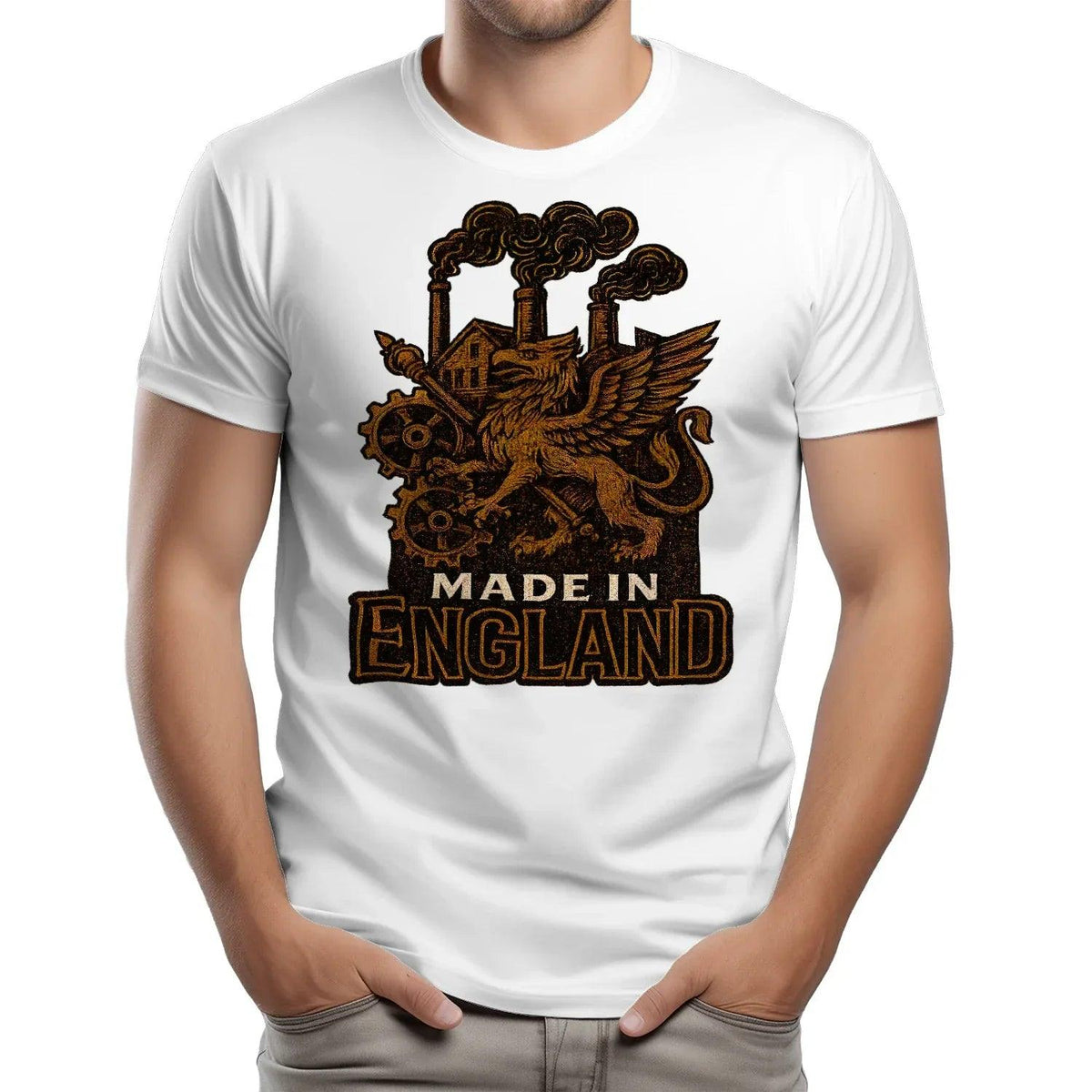 English Dragon T-Shirt - Industrial Heritage, Unisex - Celtic Wolfwear