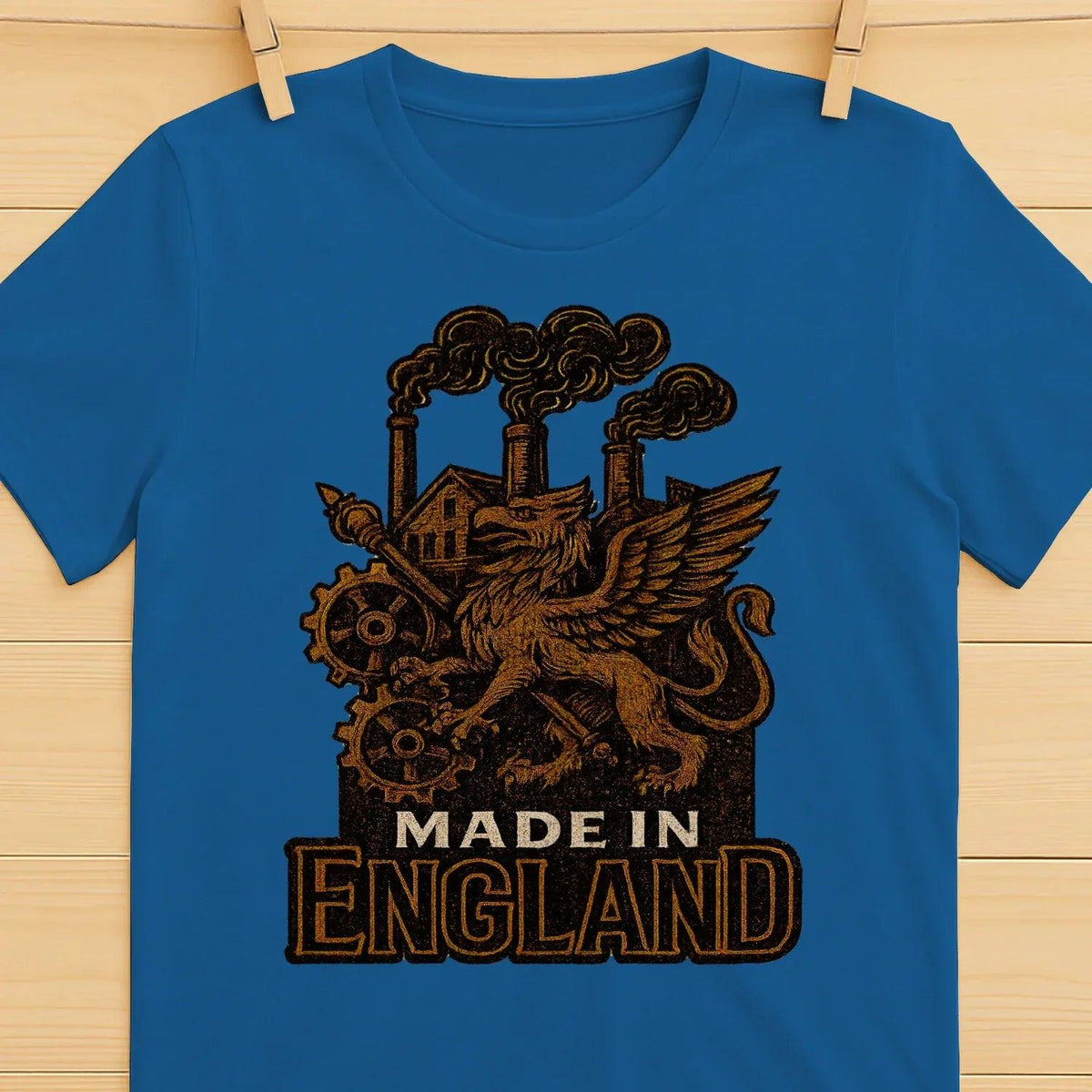 English Dragon T-Shirt - Industrial Heritage, Unisex - Celtic Wolfwear