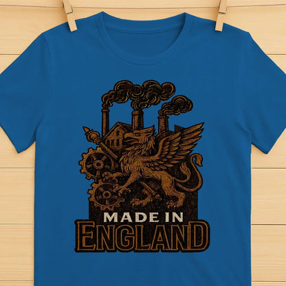 English Dragon T-Shirt - Industrial Heritage, Unisex - Celtic Wolfwear