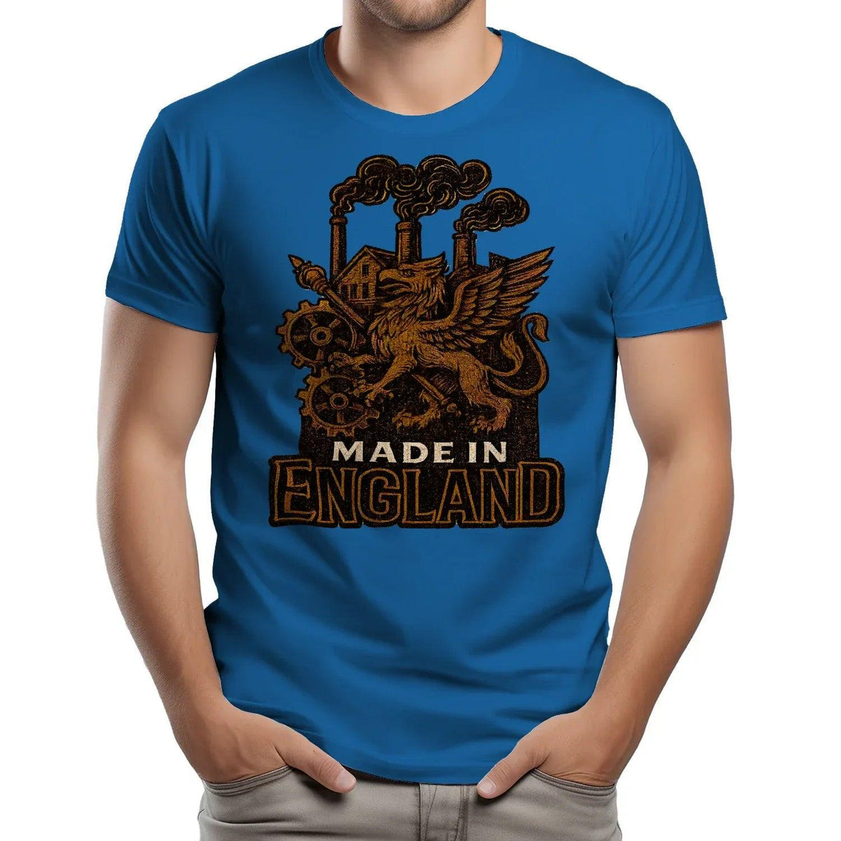 English Dragon T-Shirt - Industrial Heritage, Unisex - Celtic Wolfwear