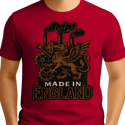 English Dragon T-Shirt - Industrial Heritage, Unisex - Celtic Wolfwear