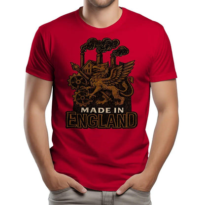 English Dragon T-Shirt - Industrial Heritage, Unisex - Celtic Wolfwear