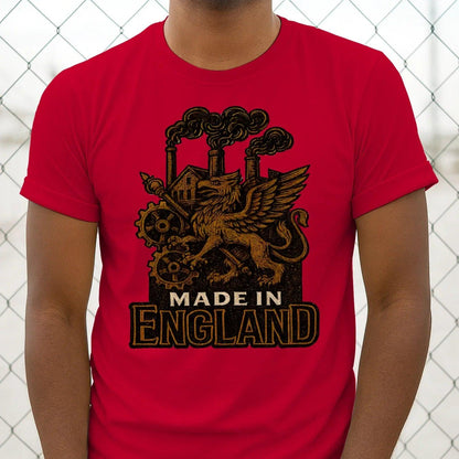 English Dragon T-Shirt - Industrial Heritage, Unisex - Celtic Wolfwear