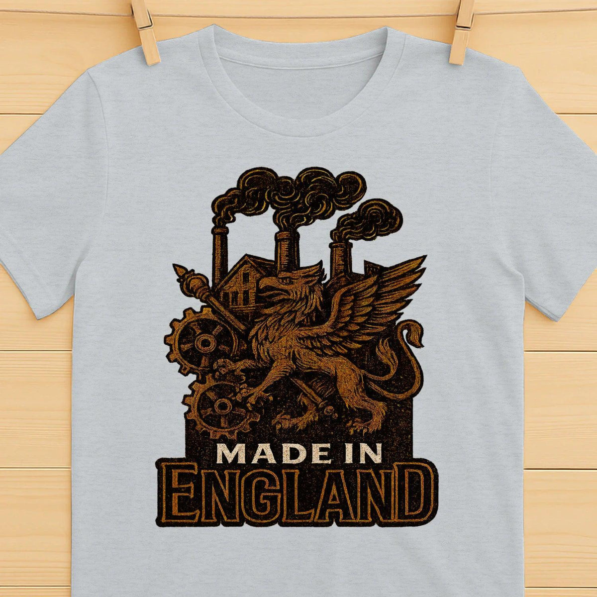 English Dragon T-Shirt - Industrial Heritage, Unisex - Celtic Wolfwear