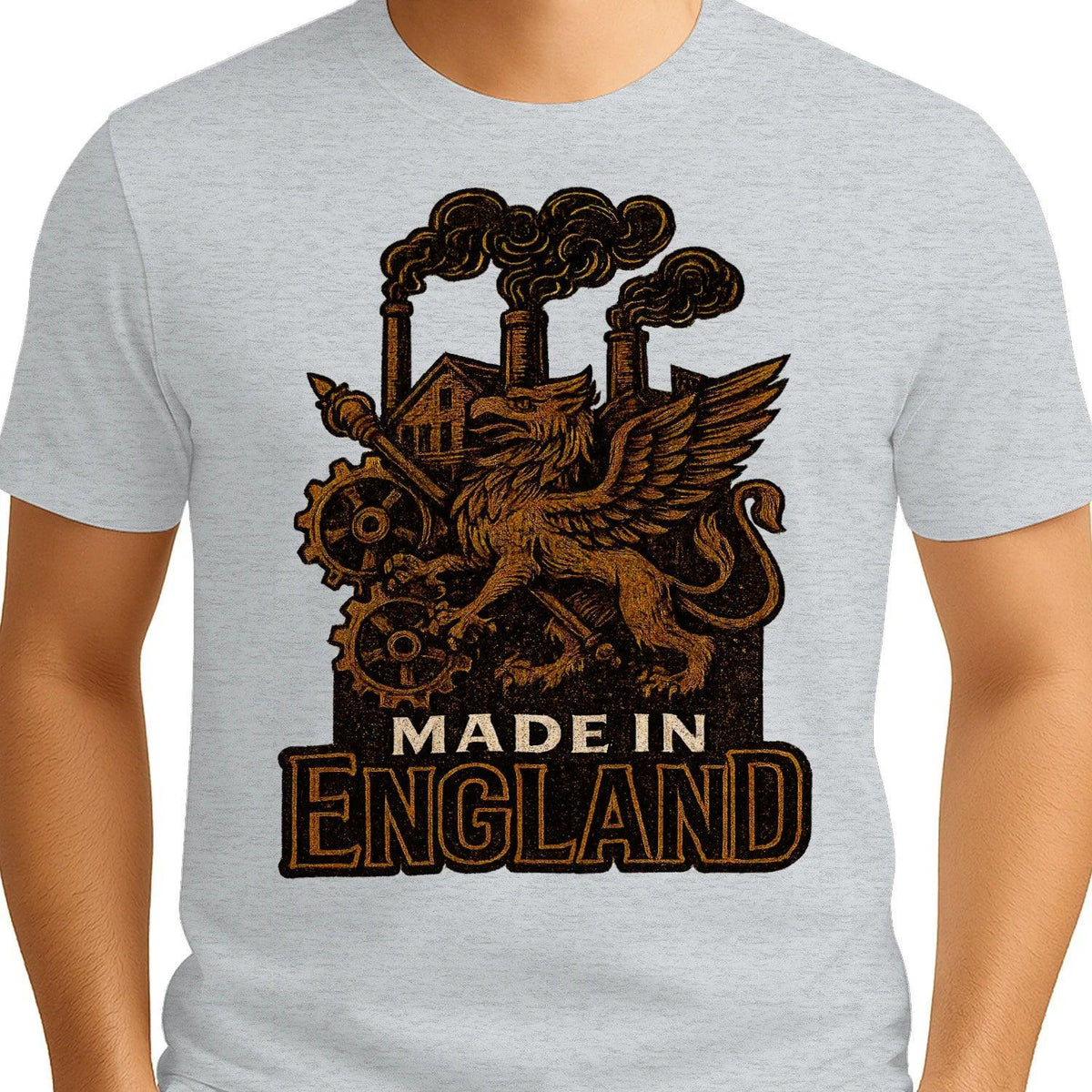 English Dragon T-Shirt - Industrial Heritage, Unisex - Celtic Wolfwear