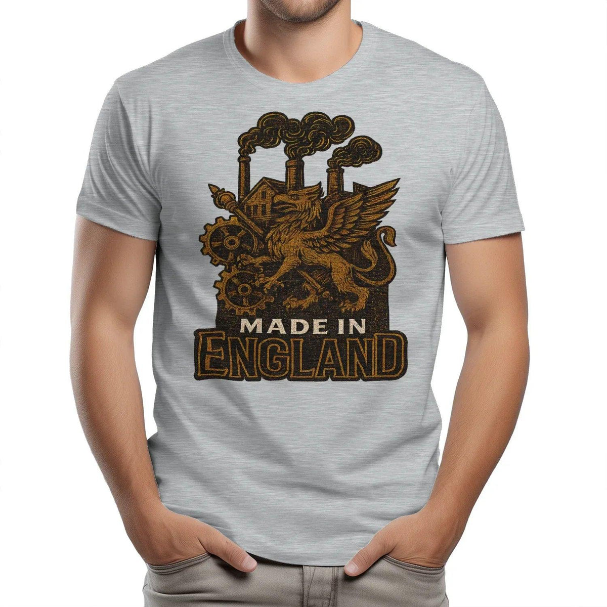 English Dragon T-Shirt - Industrial Heritage, Unisex - Celtic Wolfwear
