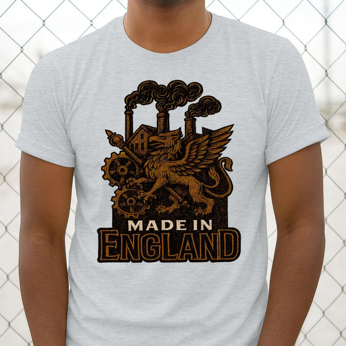 English Dragon T-Shirt - Industrial Heritage, Unisex - Celtic Wolfwear