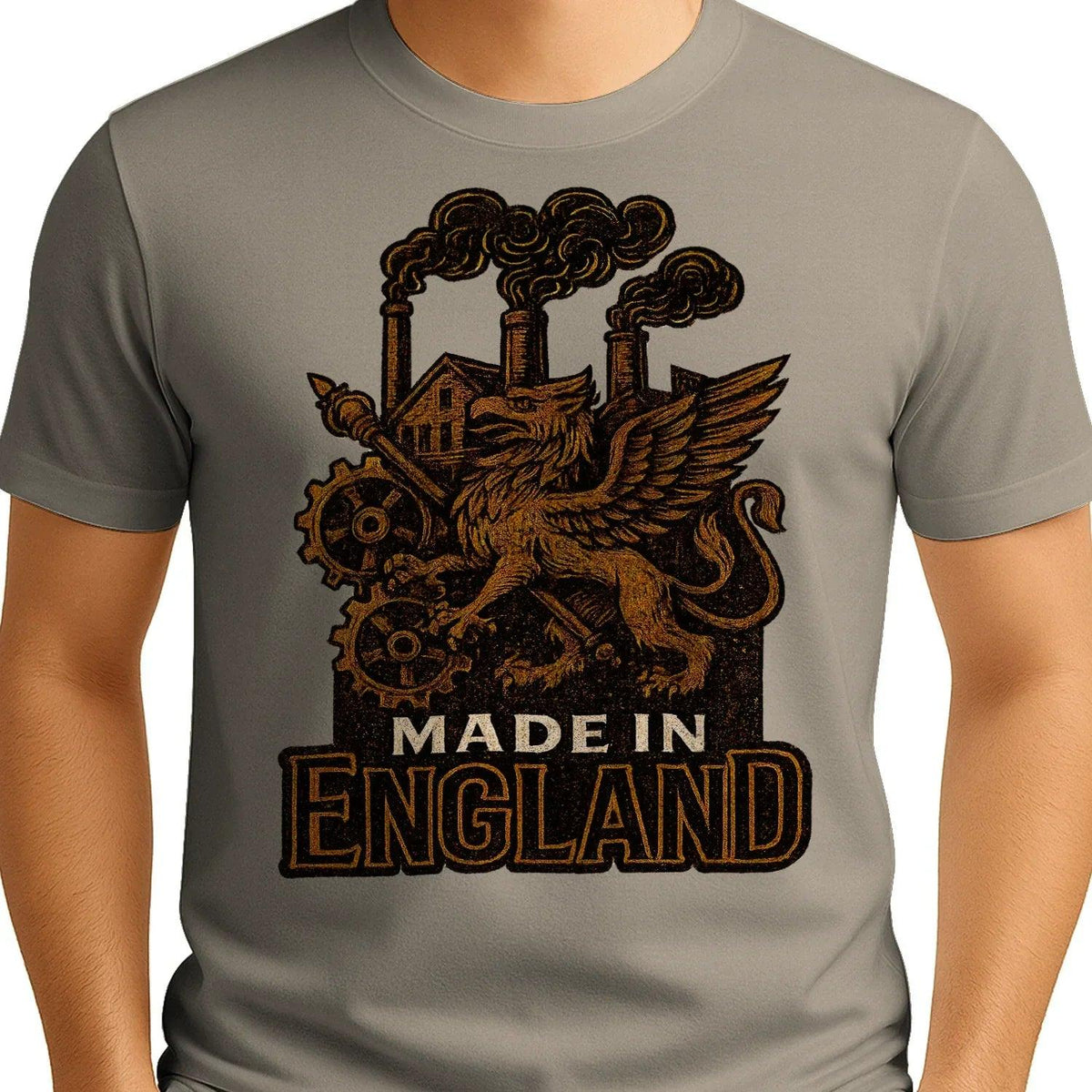 English Dragon T-Shirt - Industrial Heritage, Unisex - Celtic Wolfwear