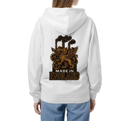 English Dragon Zip Hoodie - Made in Industrial, Unisex - Celtic Wolfwear