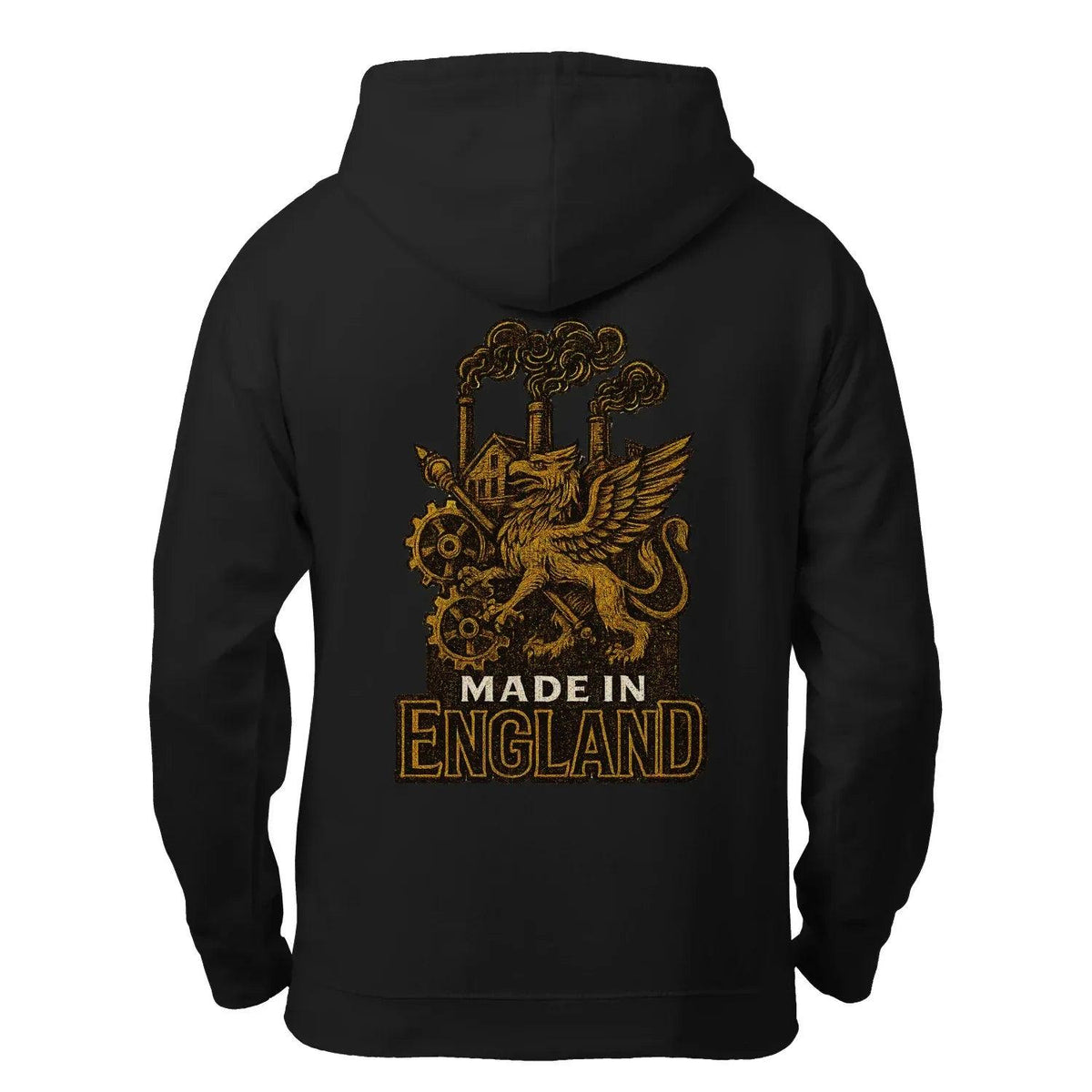 English Dragon Zip Hoodie - Made in Industrial, Unisex - Celtic Wolfwear