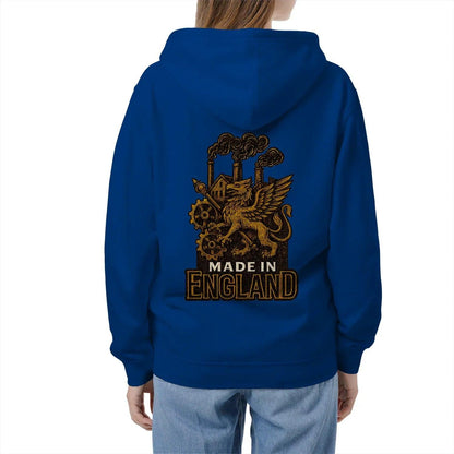 English Dragon Zip Hoodie - Made in Industrial, Unisex - Celtic Wolfwear