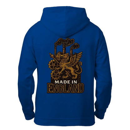 English Dragon Zip Hoodie - Made in Industrial, Unisex - Celtic Wolfwear
