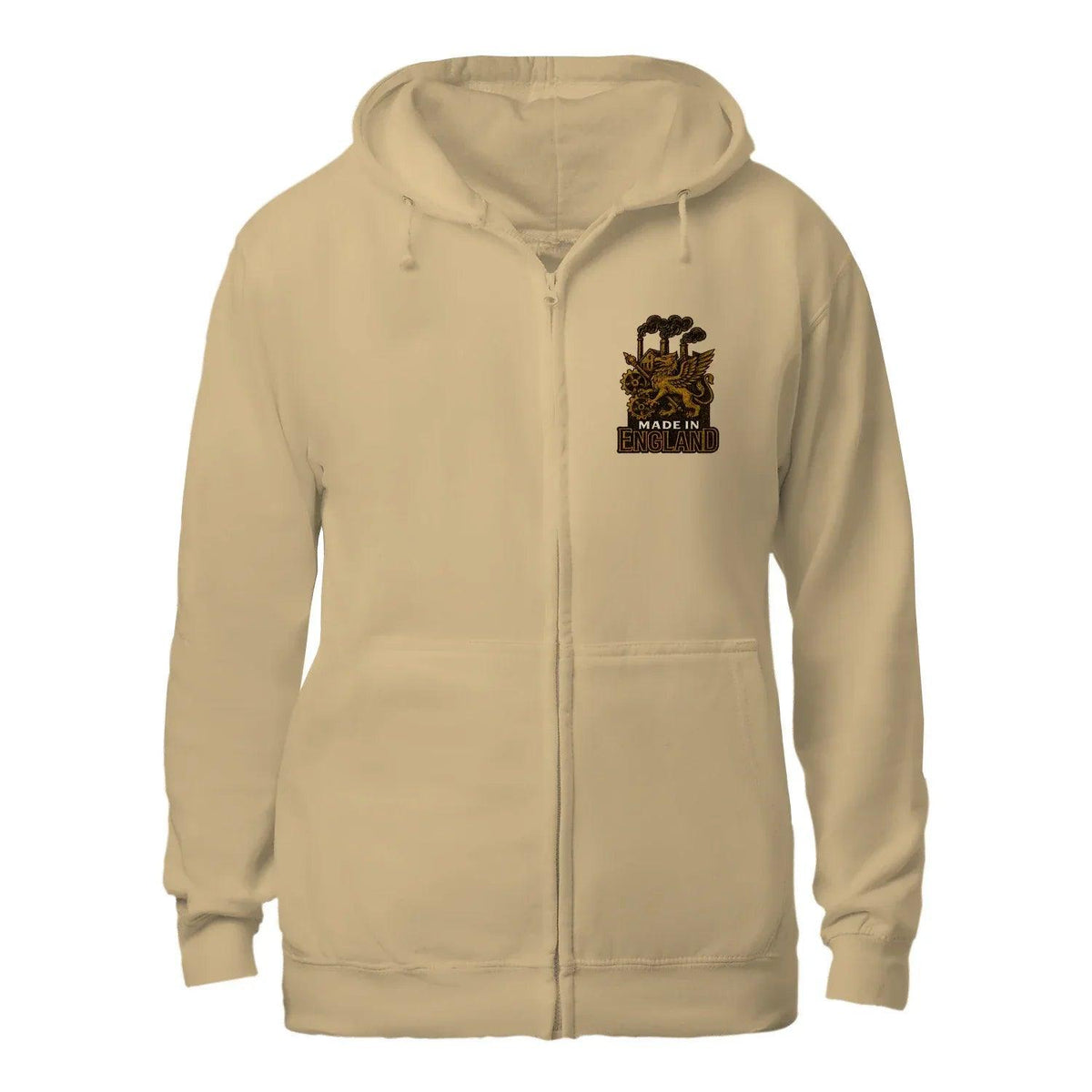 English Dragon Zip Hoodie - Made in Industrial, Unisex - Celtic Wolfwear