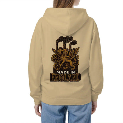English Dragon Zip Hoodie - Made in Industrial, Unisex - Celtic Wolfwear