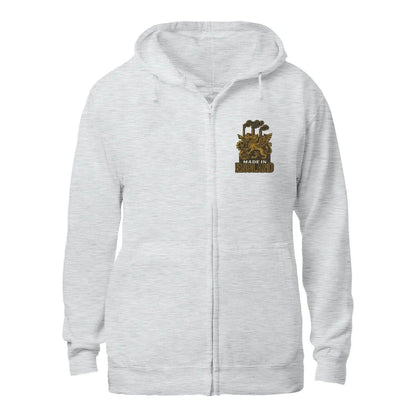 English Dragon Zip Hoodie - Made in Industrial, Unisex - Celtic Wolfwear