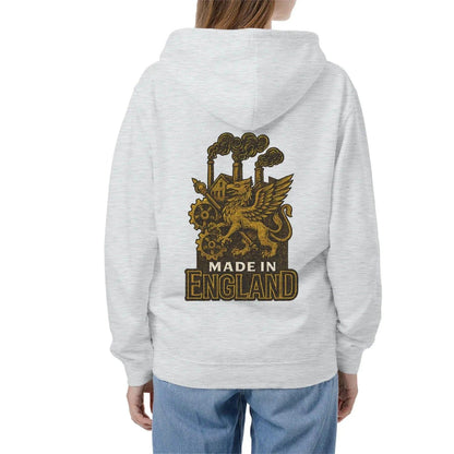 English Dragon Zip Hoodie - Made in Industrial, Unisex - Celtic Wolfwear