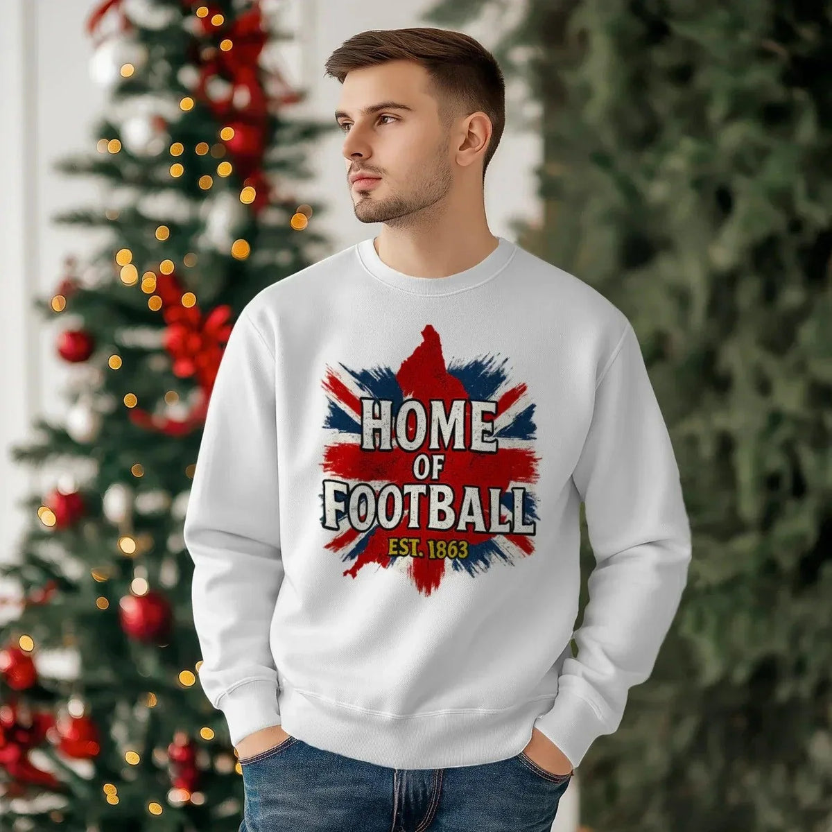 English Football Sweatshirt - Home of Football, Unisex - Celtic Wolfwear