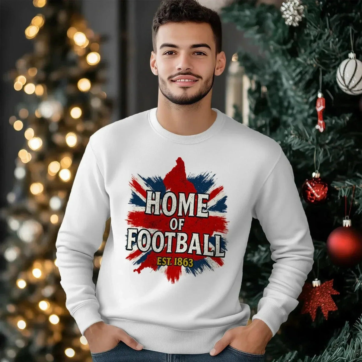 English Football Sweatshirt - Home of Football, Unisex - Celtic Wolfwear