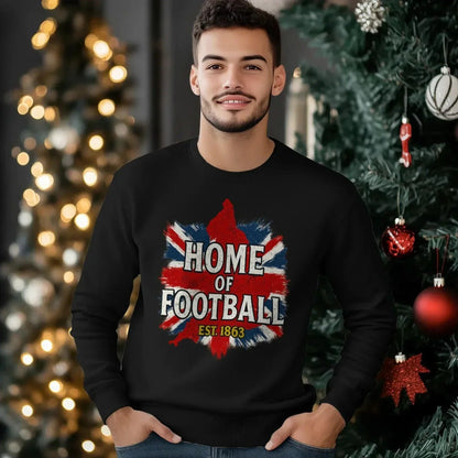 English Football Sweatshirt - Home of Football, Unisex - Celtic Wolfwear