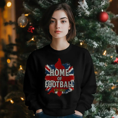 English Football Sweatshirt - Home of Football, Unisex - Celtic Wolfwear